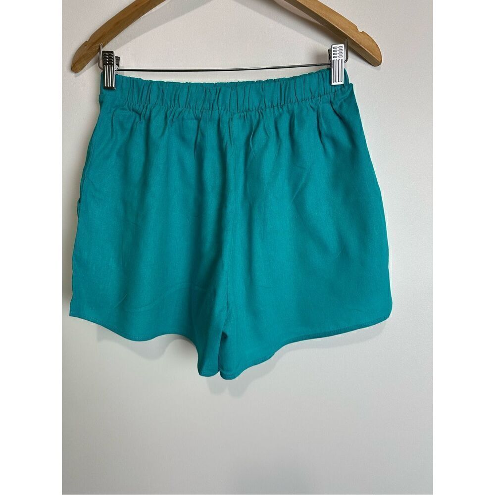 Teal Linen Short Set - Picture 6 of 8
